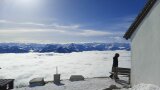 Aussicht auf die Wolkendecke am Wilden Kaiser