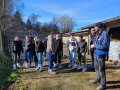 Vor dem Legehennenstall 