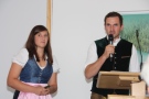 Stefanie Saller und Rudolf Dick am Rednerpult